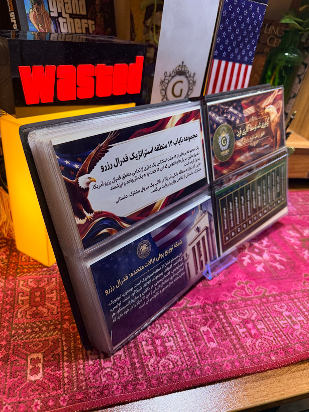 آلبوم اسکناس ۱۲ منطقه فدرال رزرو یک دلار ایالات متحده آمریکا