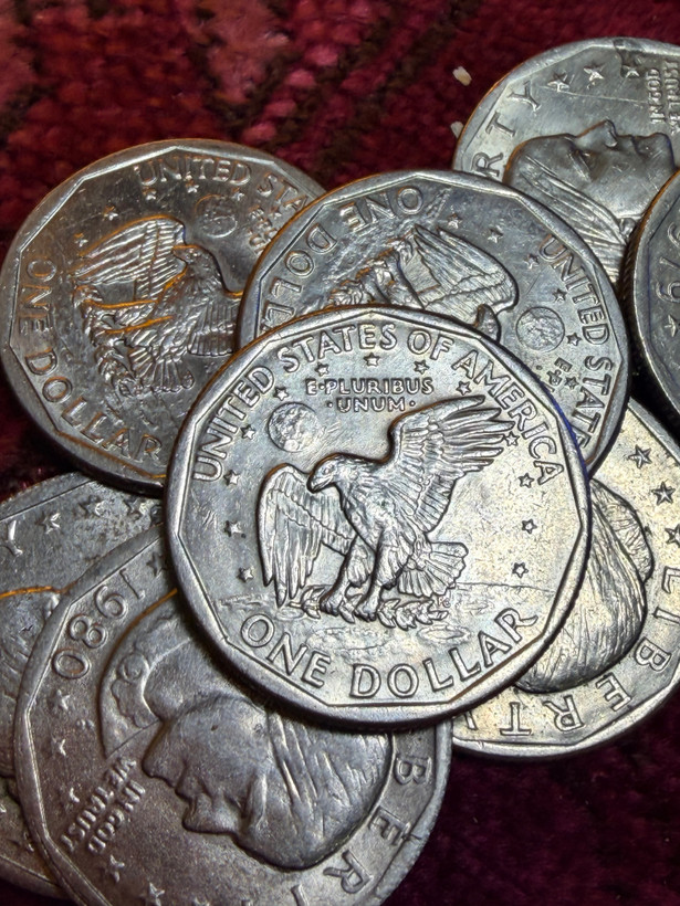 تک سکه یک دلار سوزان آنتونی رایج ایالات متحده آمریکا
