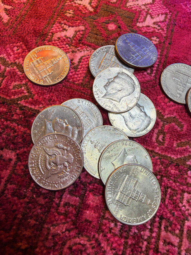 تک سکه پنجاه سنت رایج ایالات متحده آمریکا